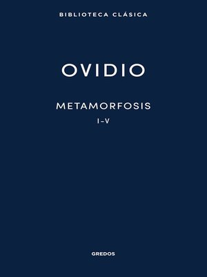 cover image of Metamorfosis. Libros I-V